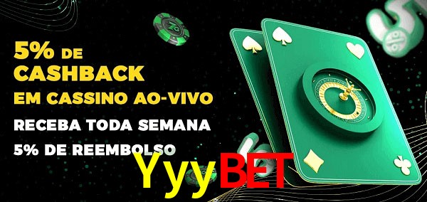 Promoções do cassino ao Vivo Yyybet